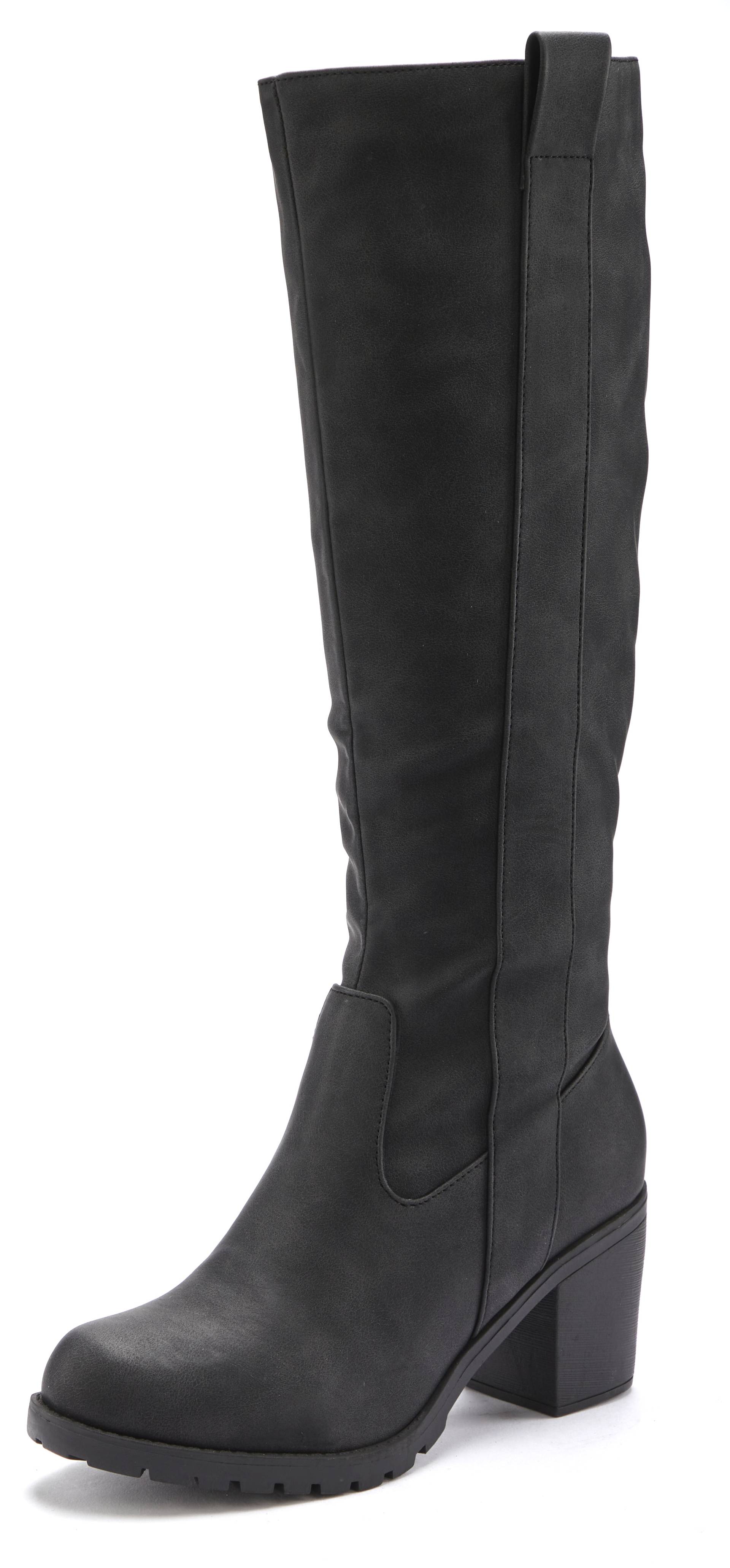 LASCANA Weitschaftstiefel, Stiefel, Stiefelette, langer Stiefel, Blockabsatz, Cowboy Stil VEGAN LASCANA Weitschaftstiefel, Stiefel, Stiefelette, langer Stiefel, Blockabsatz, Cowboy Stil VEGAN von Lascana