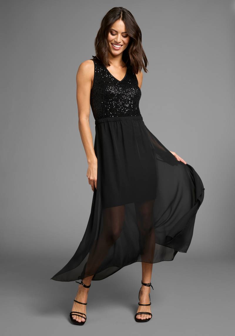 Laura Scott Abendkleid, mit Pailletten im Oberteil, Cocktailkleid von Laura Scott
