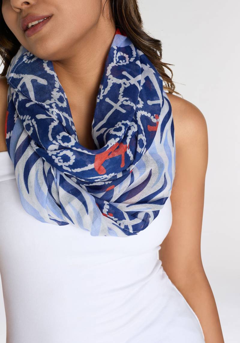 Laura Scott Loop, Sommer Schal im maritimen Design von Laura Scott