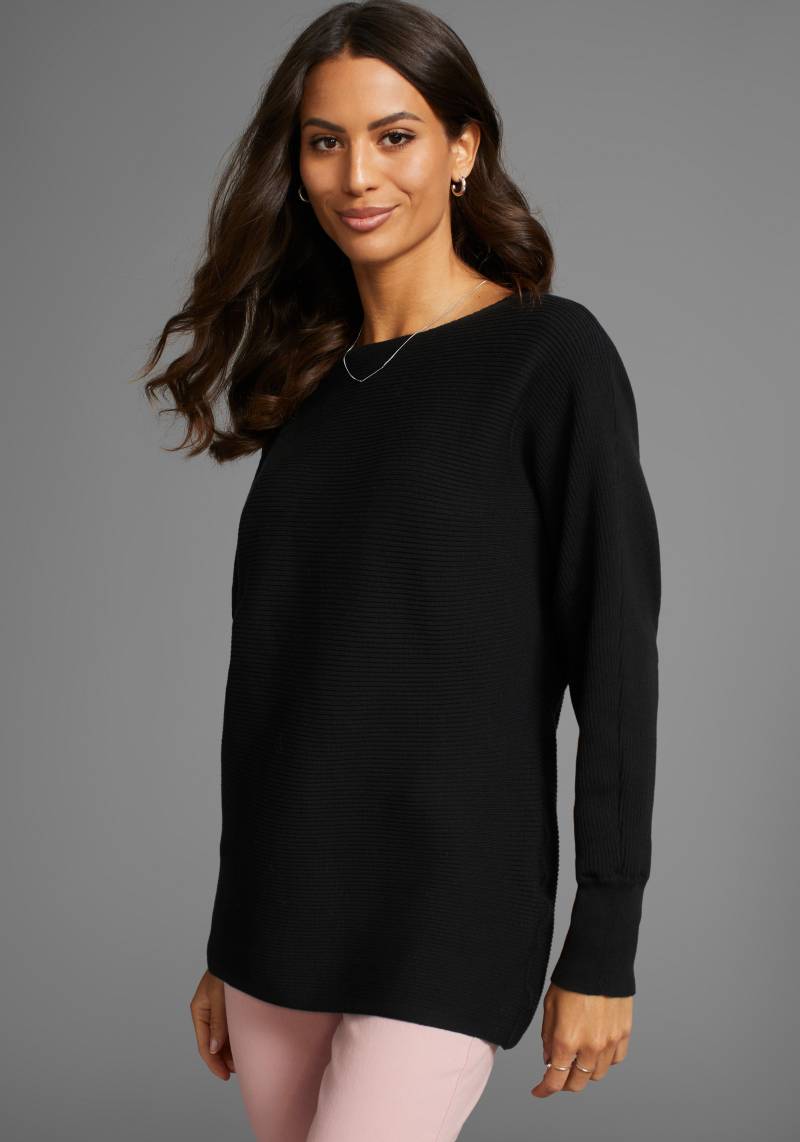 Laura Scott Rundhalspullover, in oversize und Rippstruktur von Laura Scott