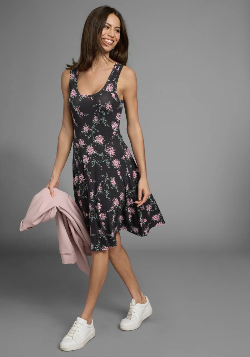 Laura Scott Sommerkleid, figurbetonte Passform, femininer Stil, aus Viskosemischung von Laura Scott