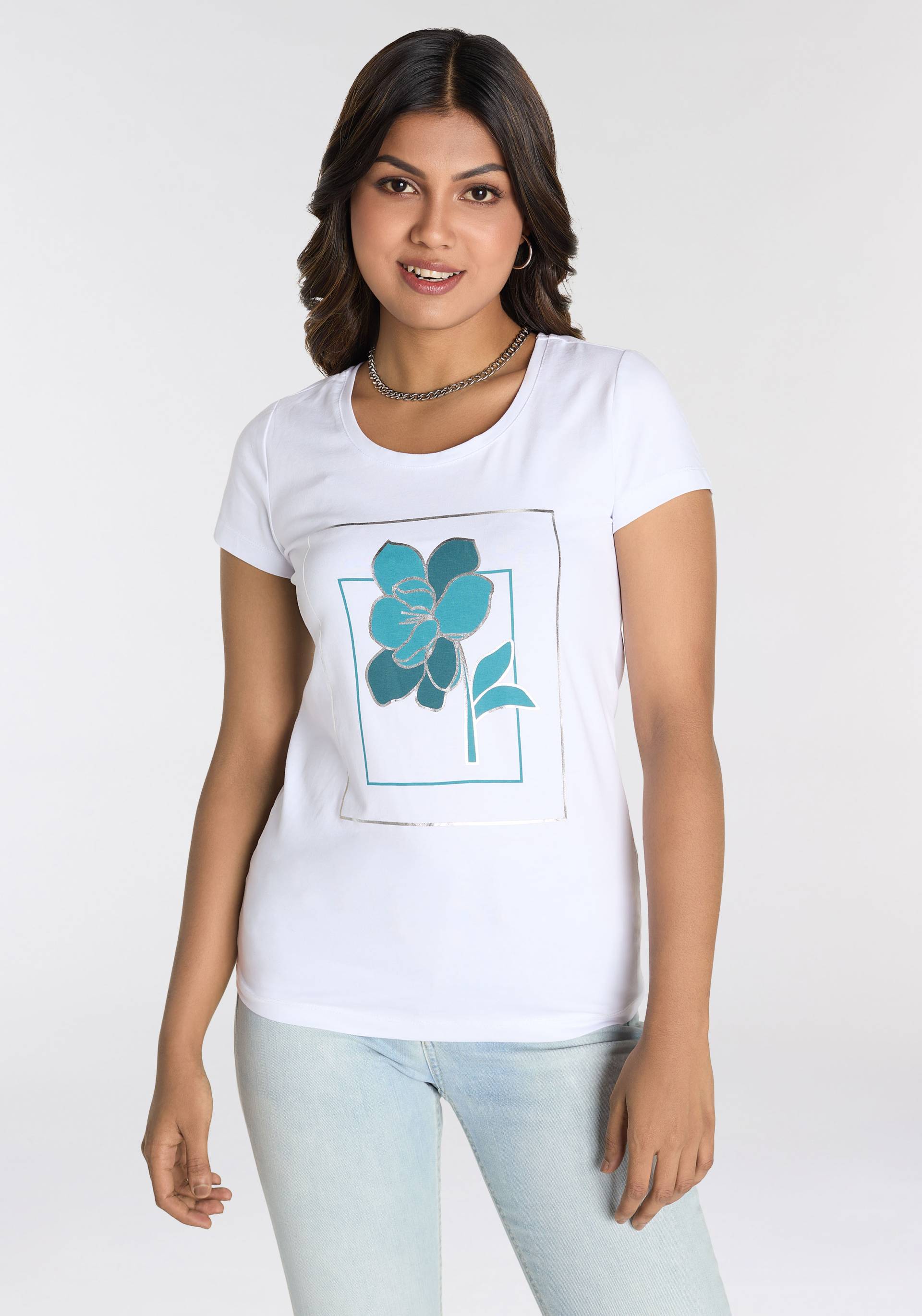 Laura Scott T-Shirt, mit modischem Frontprint - NEUE KOLLEKTION von Laura Scott