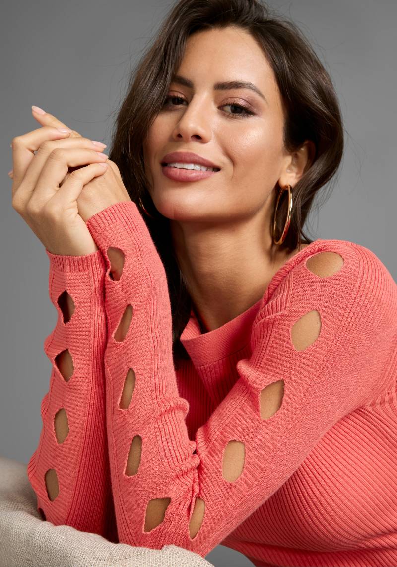 Laura Scott Strickpullover, mit modischen Cut-Outs von Laura Scott