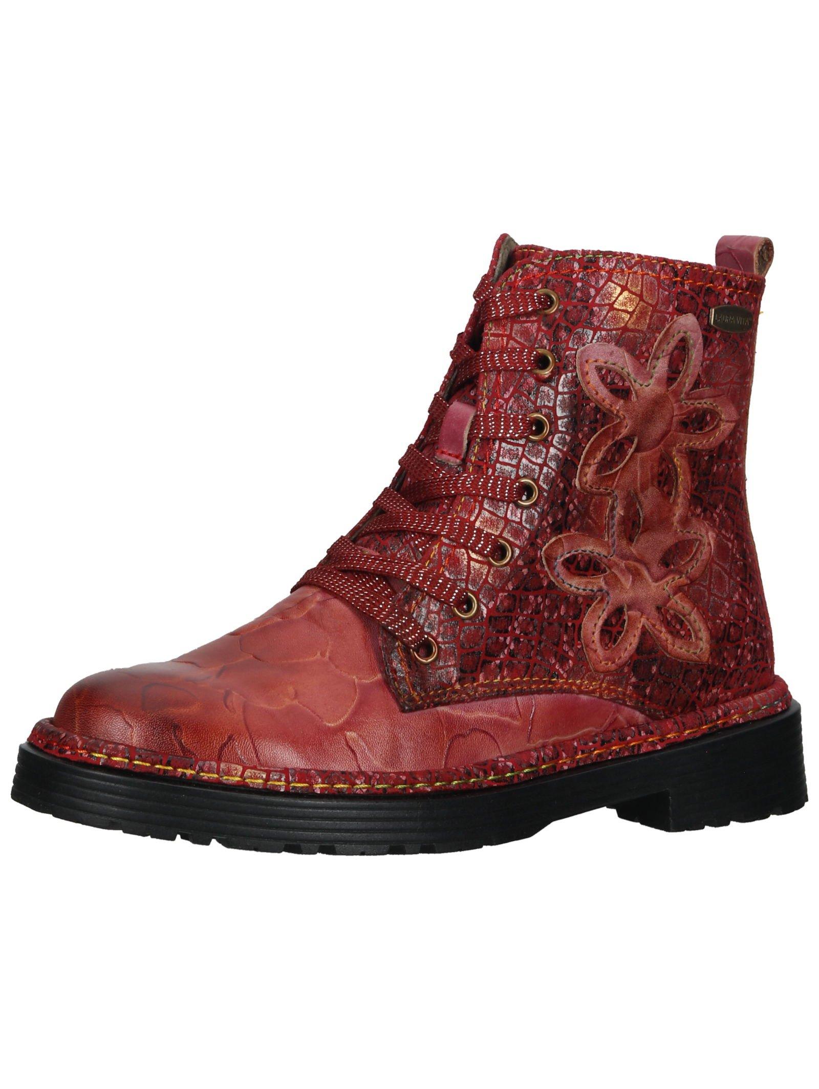 Stiefelette Incaso 04c Damen Rot Bunt 37 von Laura Vita