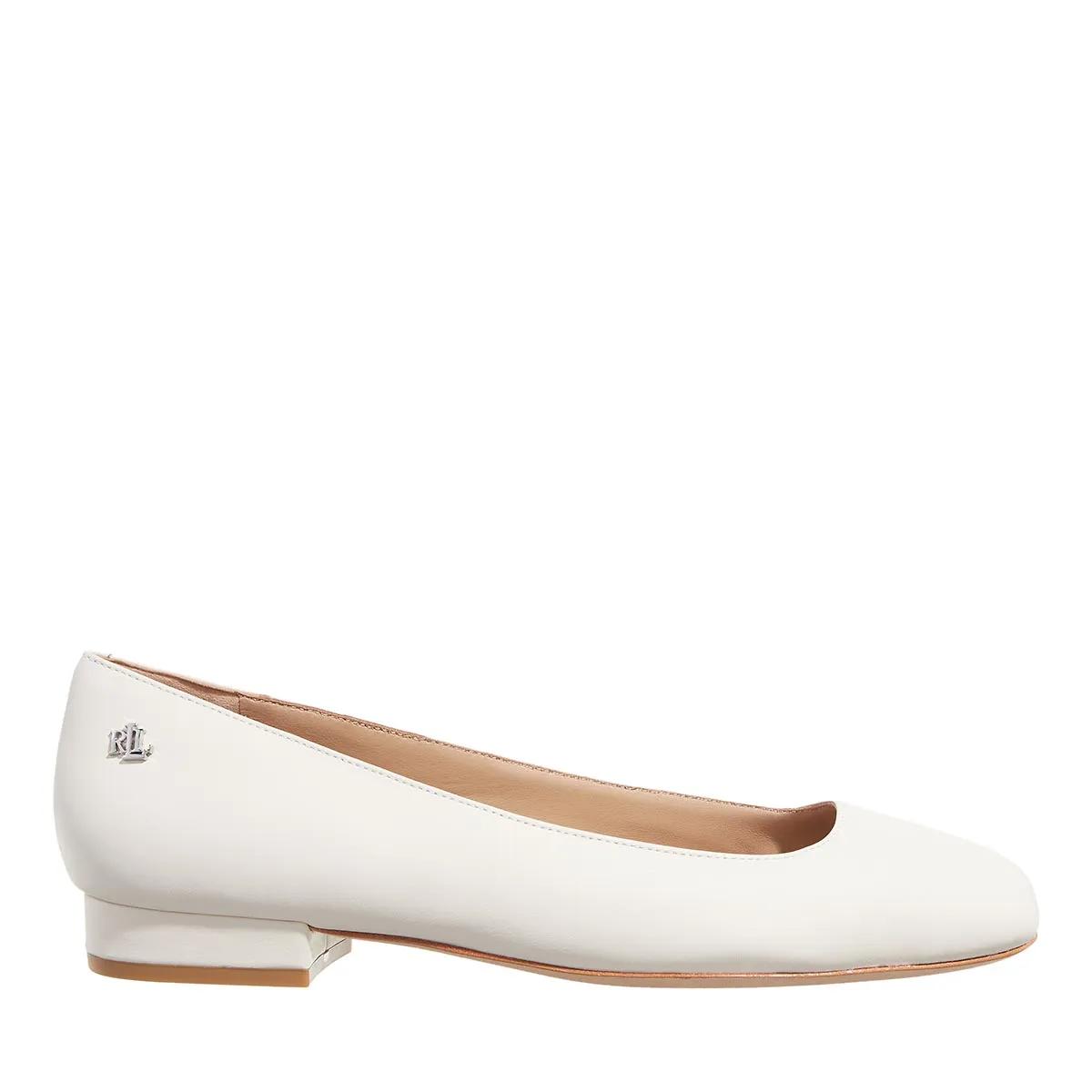 Lauren Ralph Lauren Ballerinas - Emellie Bllt Flats Ballet - Gr. 36 (EU) - in Weiß - für Damen von Lauren Ralph Lauren