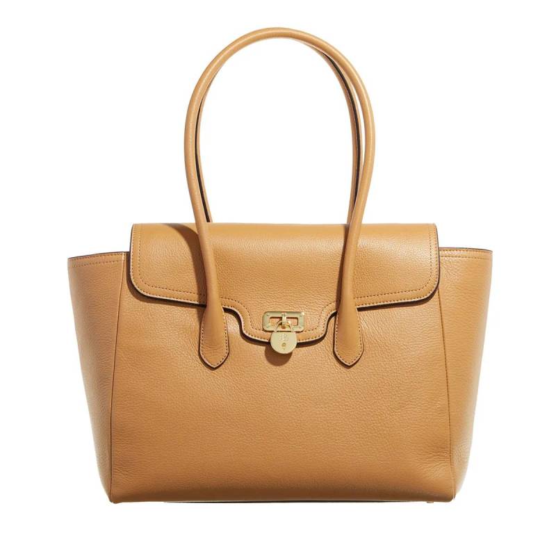 Lauren Ralph Lauren Handtasche - Tnnr Lg Schl Satchel Large - Gr. unisize - in Braun - für Damen von Lauren Ralph Lauren