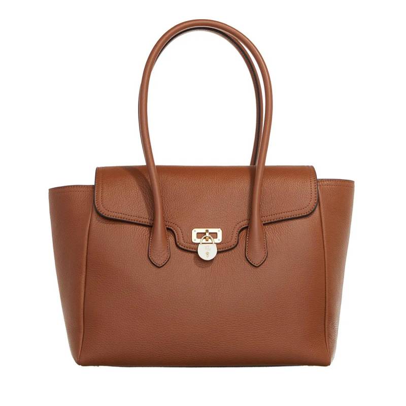Lauren Ralph Lauren Handtasche - Tnnr Lg Schl-Satchel-Large - Gr. unisize - in Braun - für Damen von Lauren Ralph Lauren