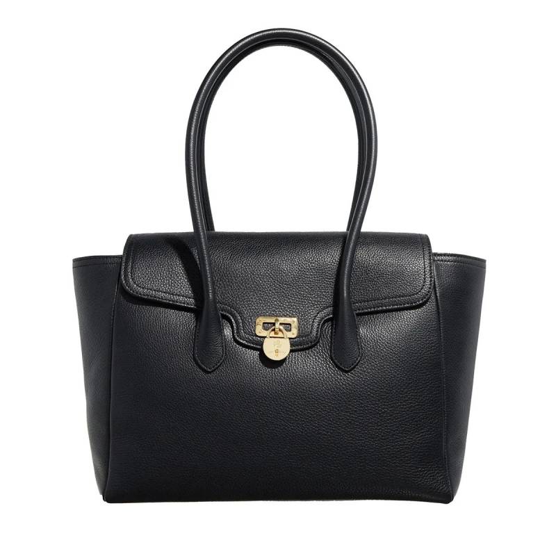 Lauren Ralph Lauren Handtasche - Tnnr Lg Schl-Satchel-Large - Gr. unisize - in Schwarz - für Damen von Lauren Ralph Lauren