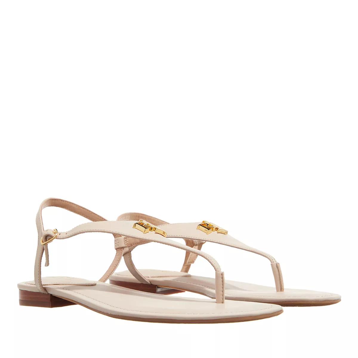 Lauren Ralph Lauren Sandalen - Ellington Flat Sandal - Gr. 36 (EU) - in Beige - für Damen von Lauren Ralph Lauren