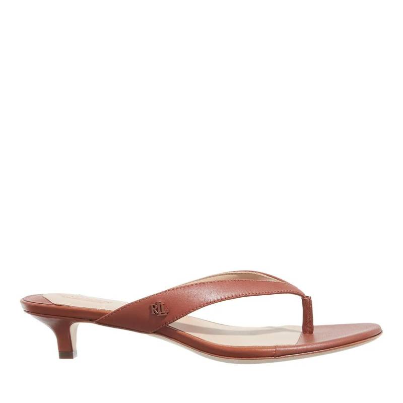Lauren Ralph Lauren Sandaletten mit Absatz - Francesa Sandals Heel Sandal - Gr. 37 (EU) - in Braun - für Damen von Lauren Ralph Lauren