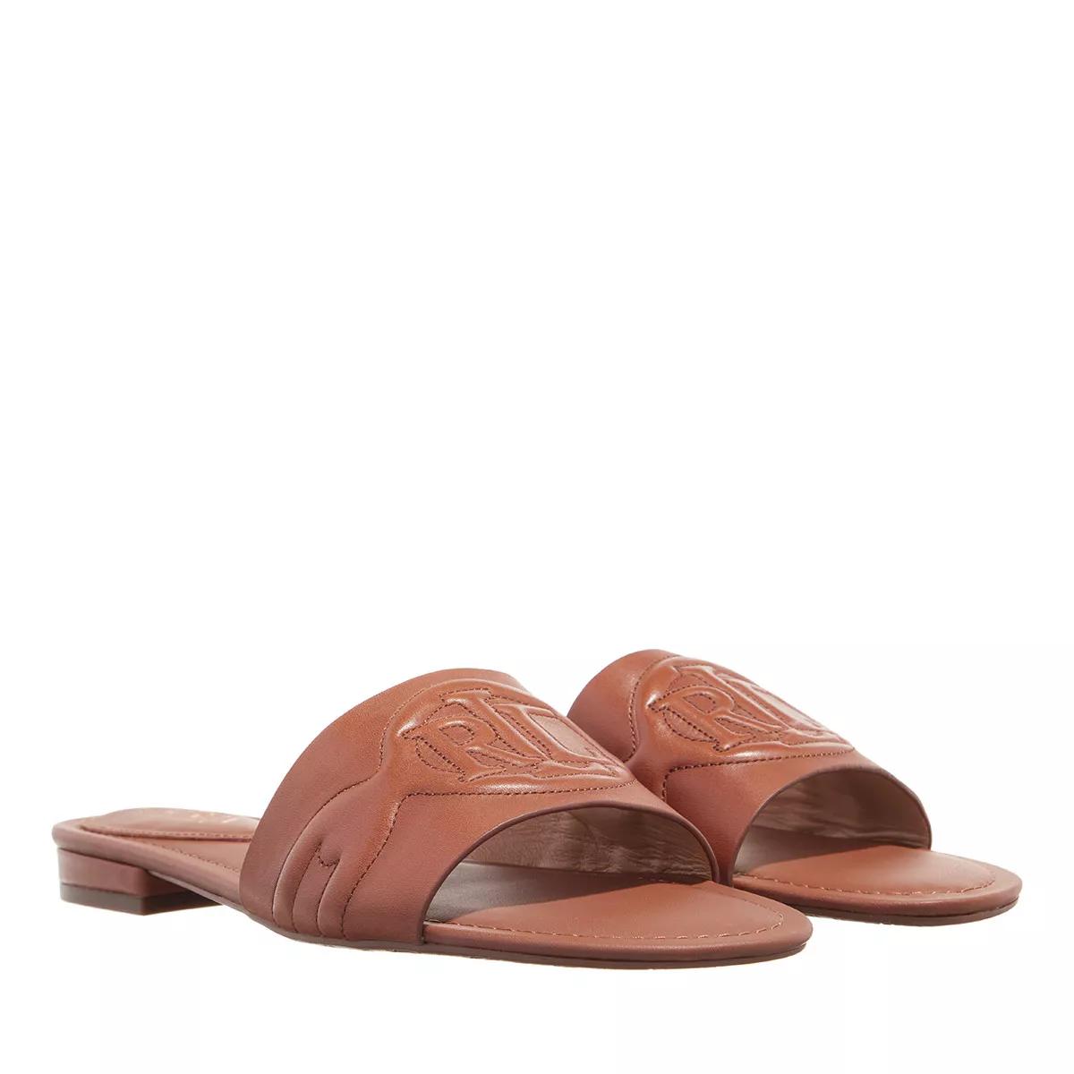 Lauren Ralph Lauren Slipper & Pantoletten - Alegra Iii Sandals Slide - Gr. 37 (EU) - in Braun - für Damen von Lauren Ralph Lauren