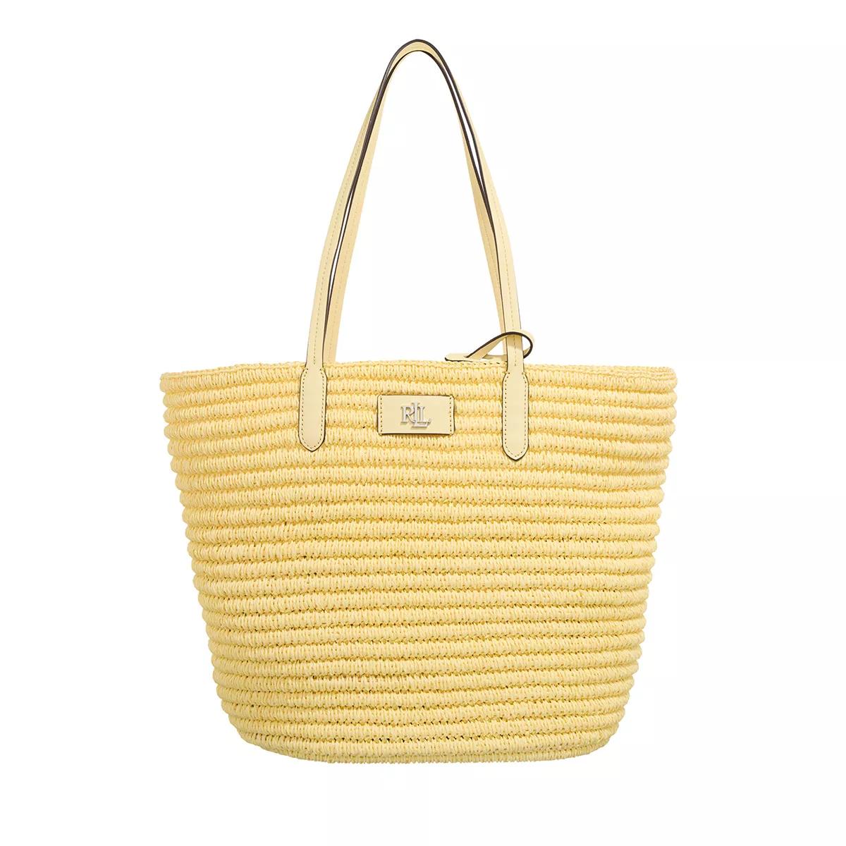 Lauren Ralph Lauren Schultertasche - Brie 31 Tote Large - Gr. unisize - in Gelb - für Damen von Lauren Ralph Lauren