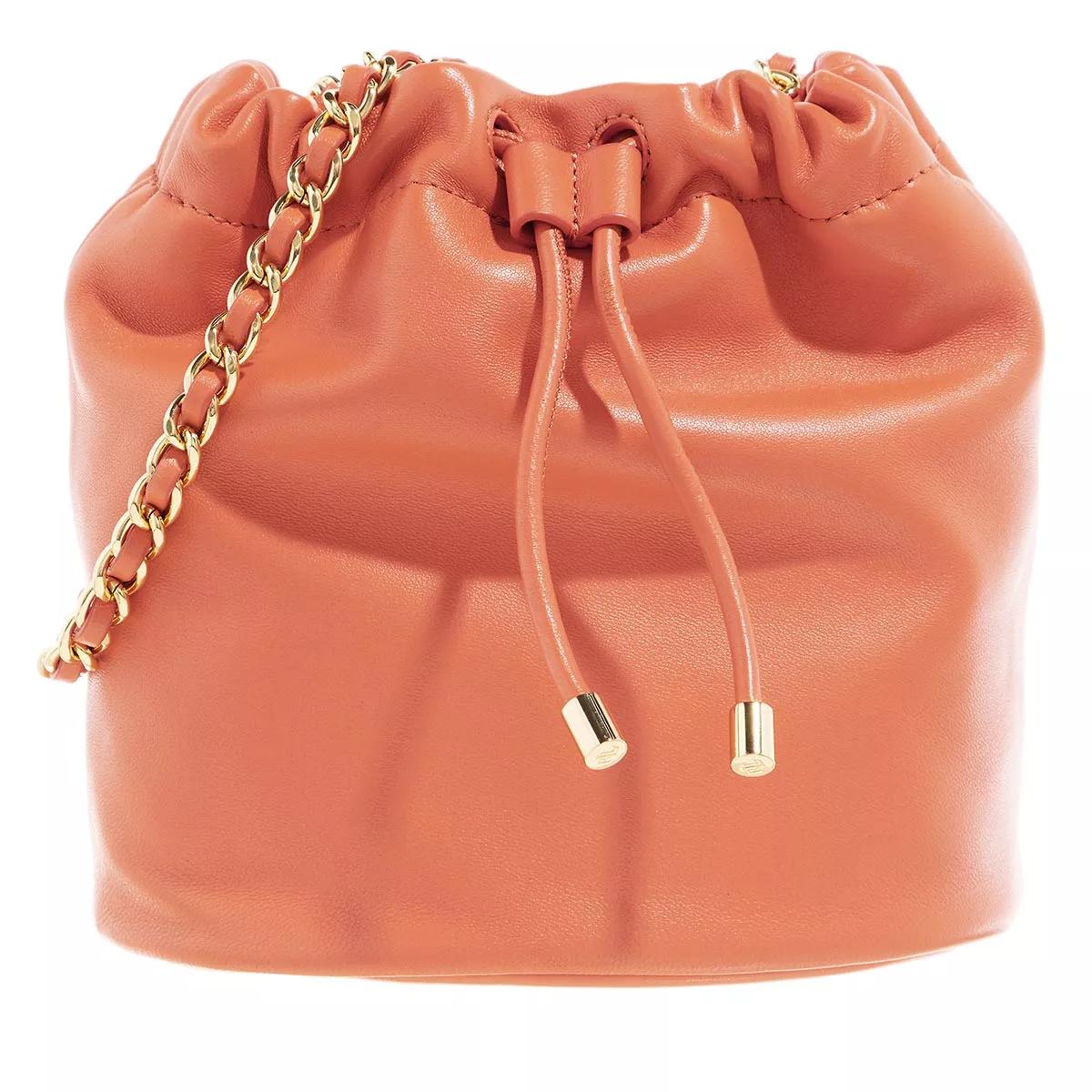 Lauren Ralph Lauren Umhängetasche - Emmy 19 Bucket Bag Medium - Gr. unisize - in Orange - für Damen von Lauren Ralph Lauren