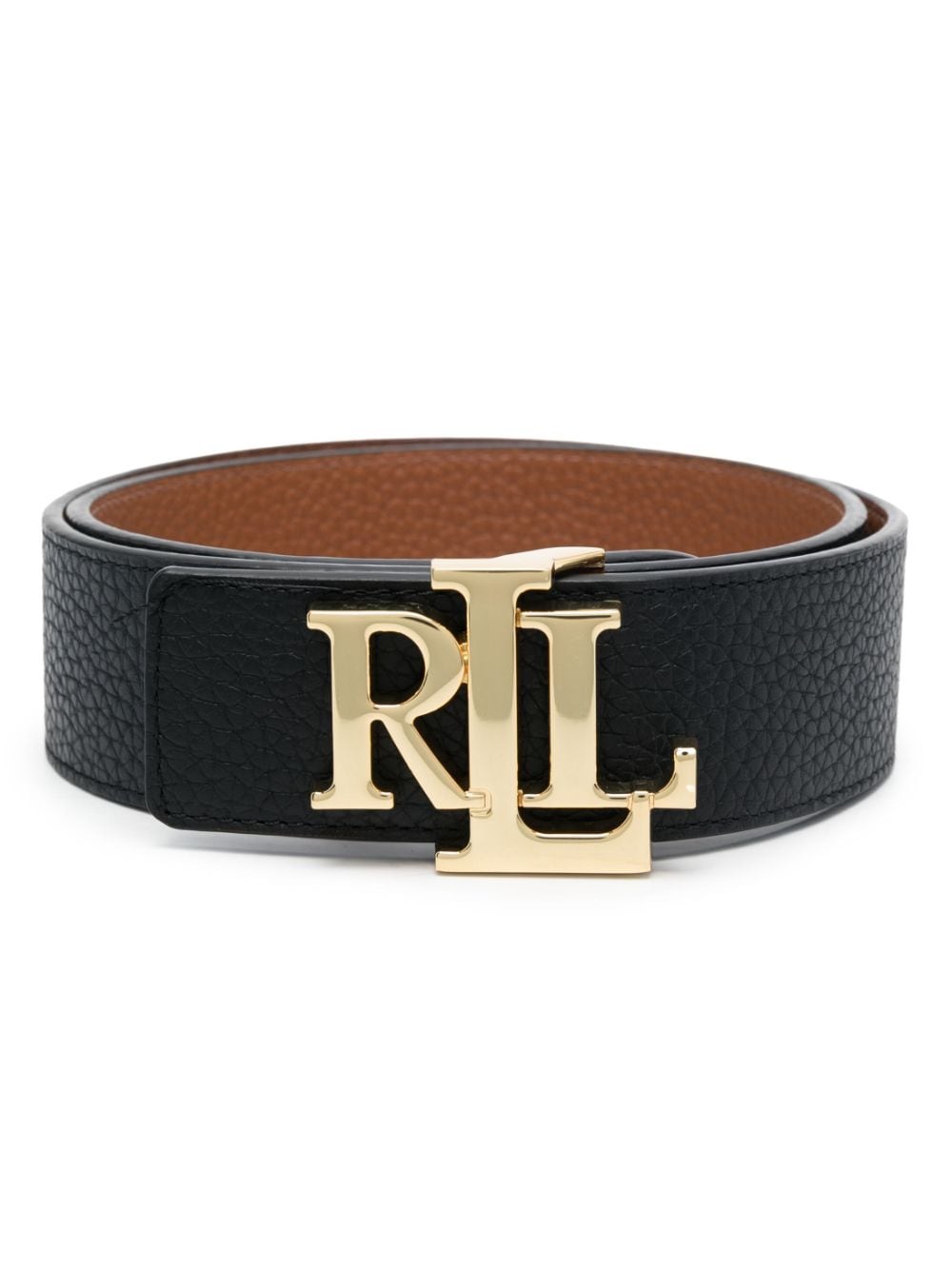 Lauren Ralph Lauren logo-buckle reversible leather belt - Black von Lauren Ralph Lauren