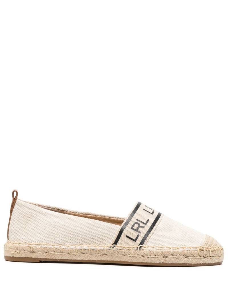 Lauren Ralph Lauren logo-print slip-on espadrilles - Neutrals von Lauren Ralph Lauren