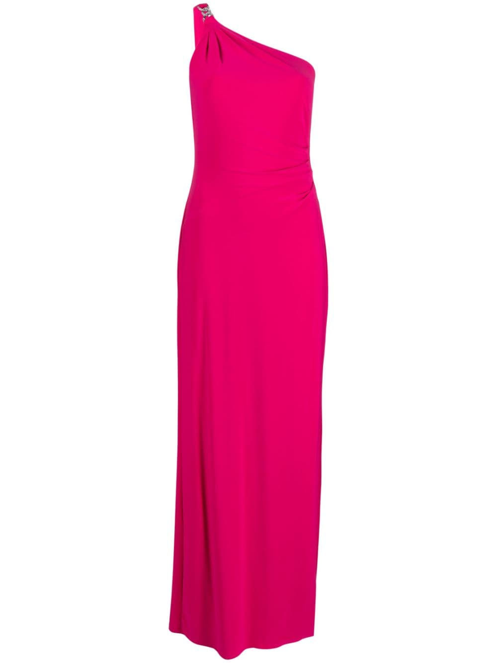 Lauren Ralph Lauren one-shoulder maxi dress - Pink von Lauren Ralph Lauren