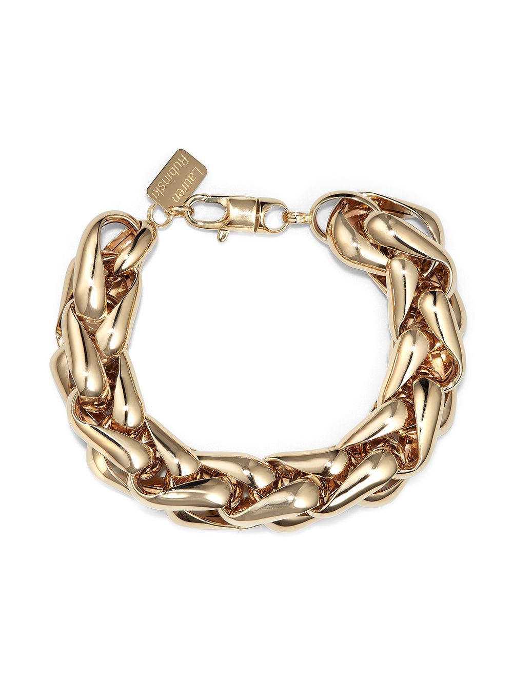 Lauren Rubinski 14kt yellow gold chunky chain bracelet