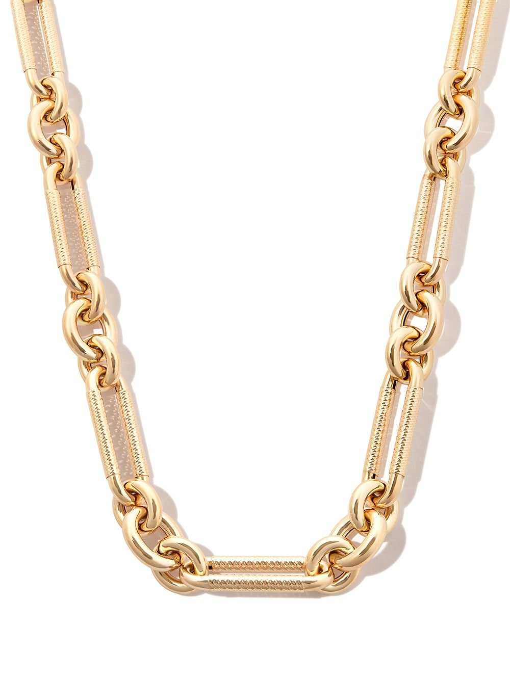 Lauren Rubinski 14kt yellow gold mixed-link necklace von Lauren Rubinski