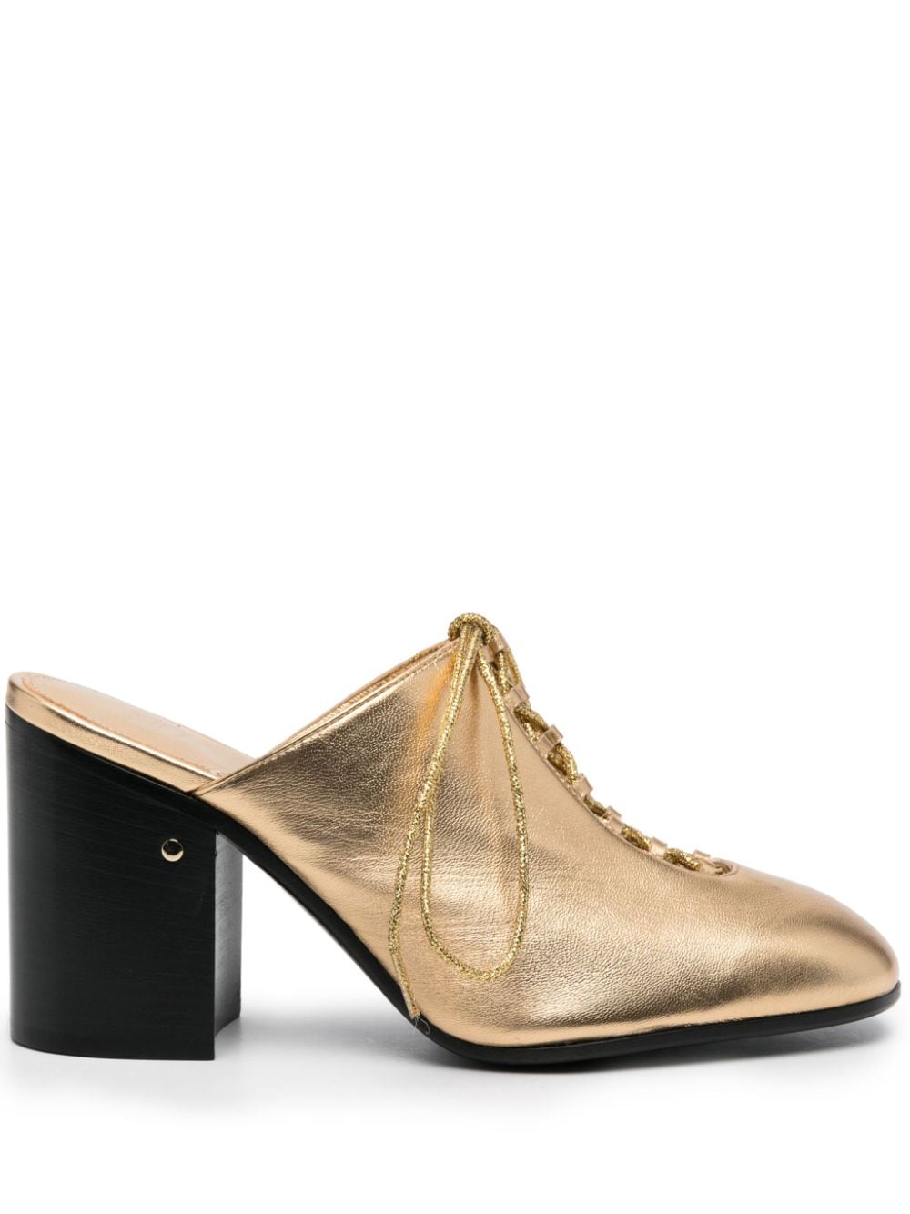 Laurence Dacade Jaimie 85mm leather mules - Gold von Laurence Dacade