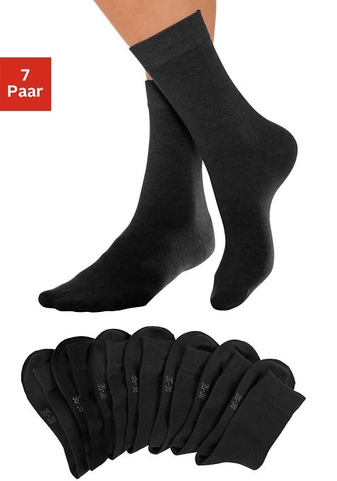 Lavana Basicsocken, (Set, 7 Paar) von Lavana