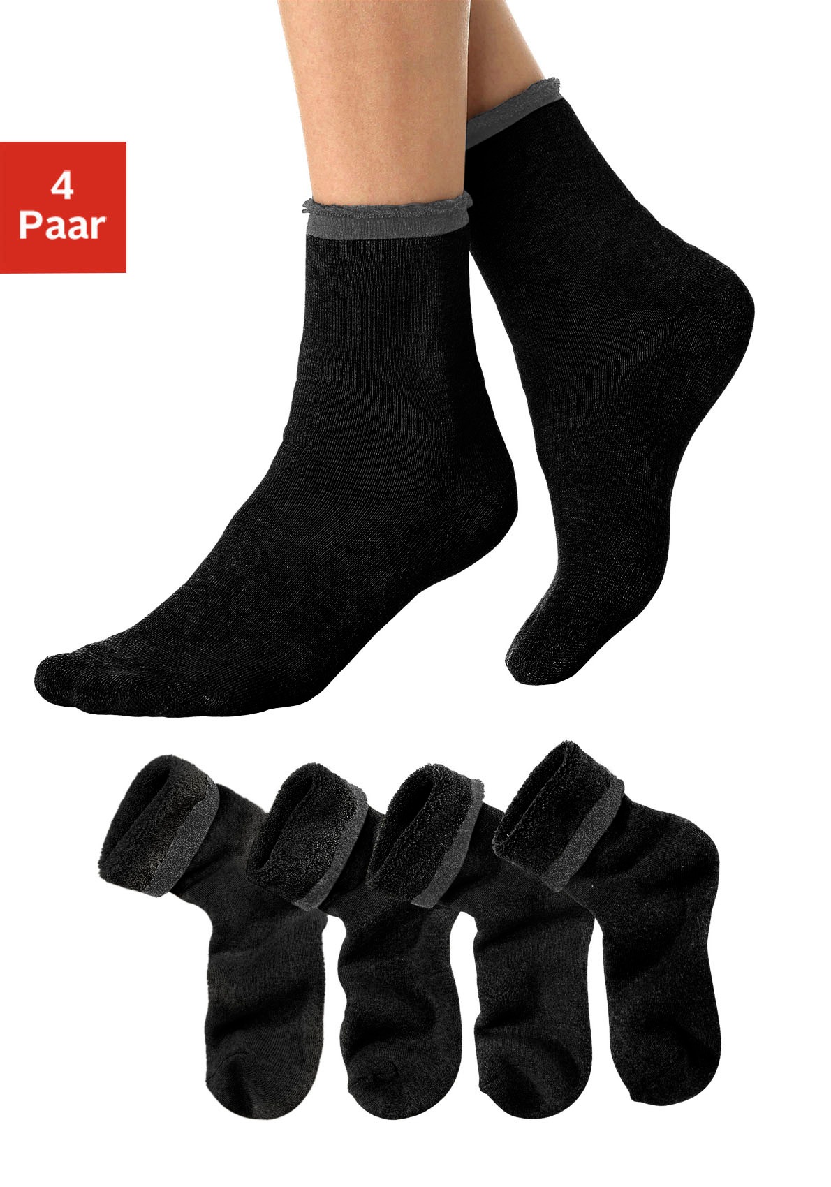 Lavana Kuschelsocken, (Set, 4 Paar) von Lavana