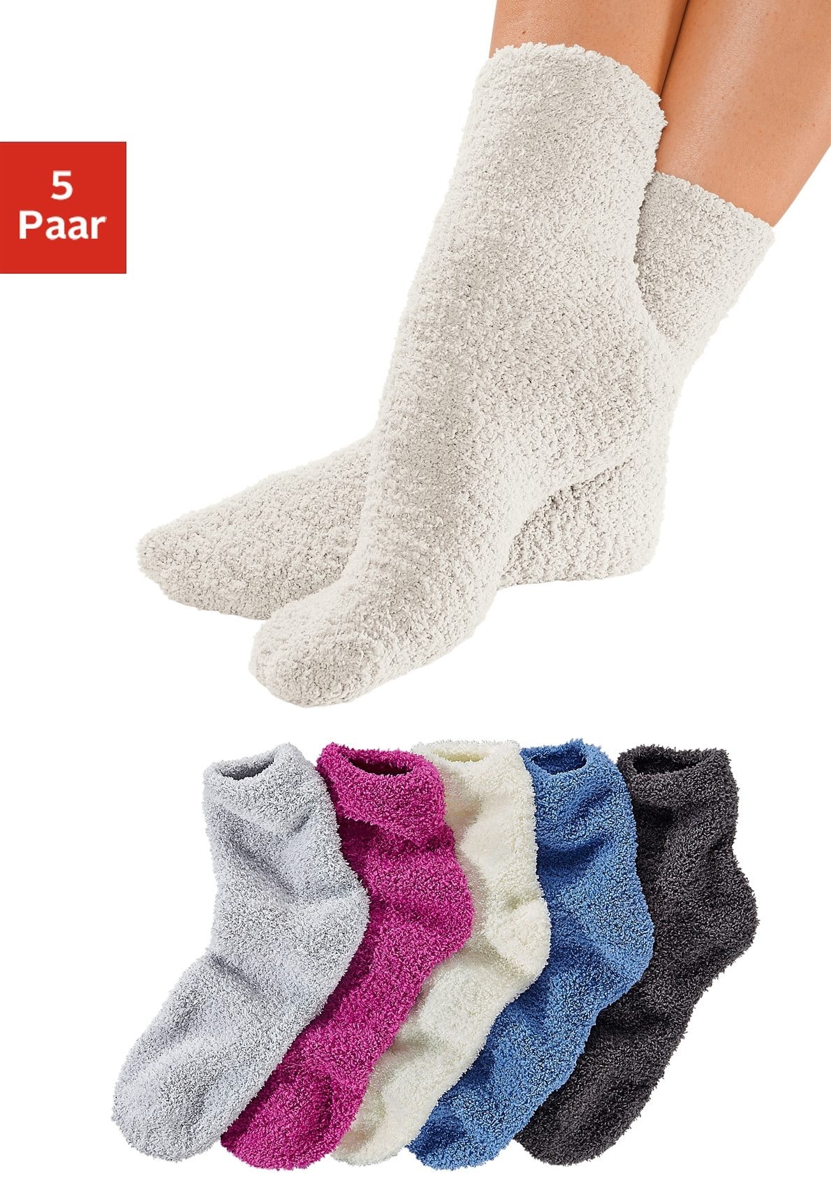 Lavana Kuschelsocken, (Set, 5 Paar) von Lavana