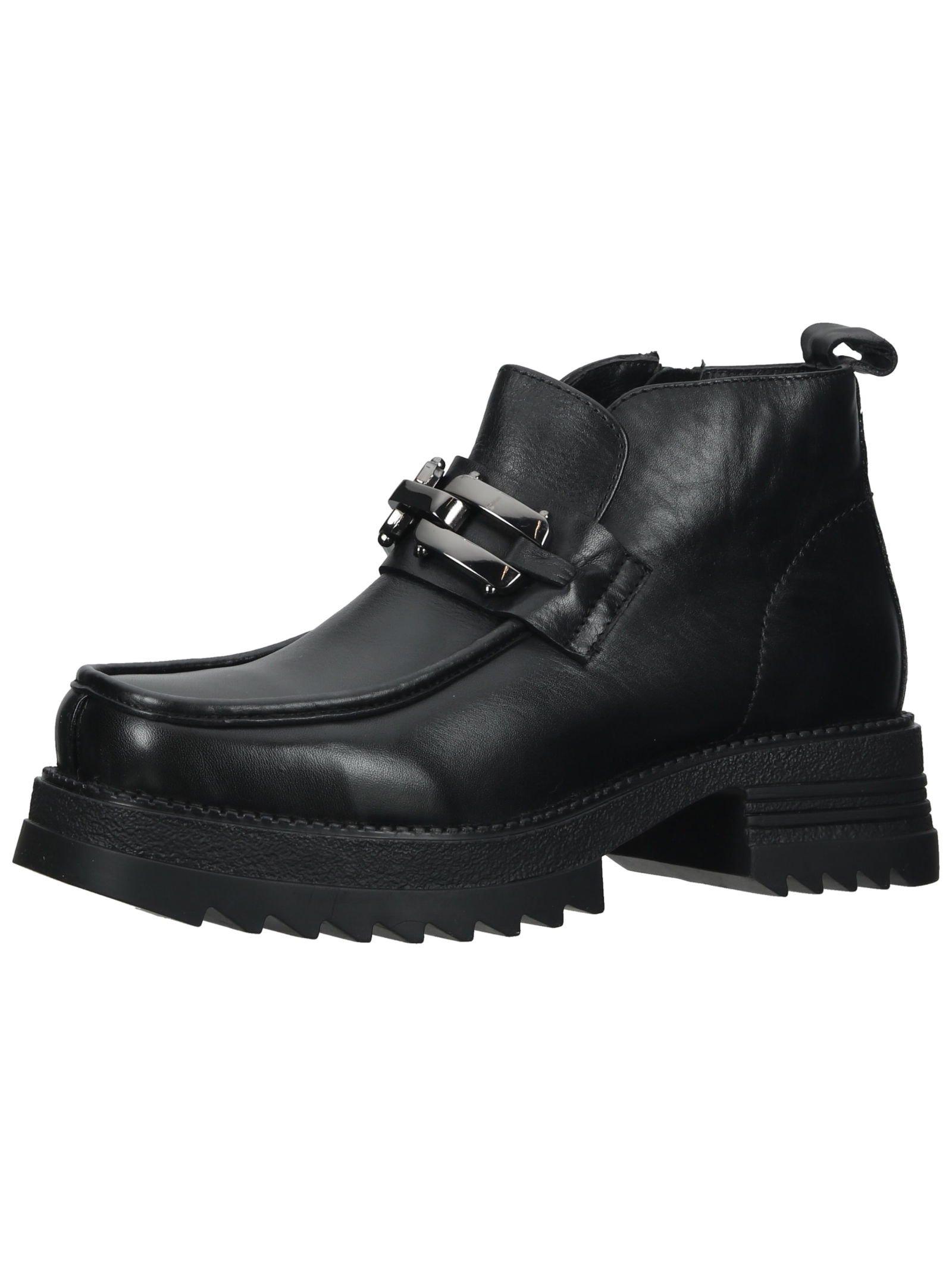 Stiefelette Damen Schwarz 37 von Lazamani