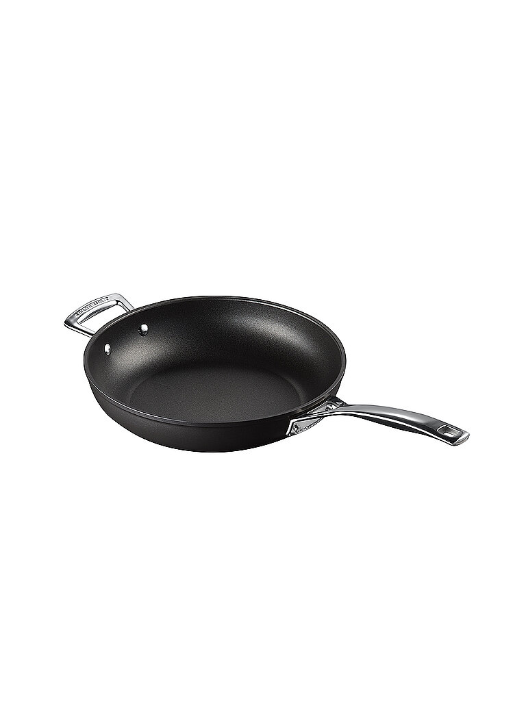 LE CREUSET Aluminium-Antihaft hohe Pfanne mit Gegengriff 28cm/3,2l schwarz LE CREUSET Aluminium-Antihaft hohe Pfanne mit Gegengriff 28cm/3,2l schwarz von Le Creuset