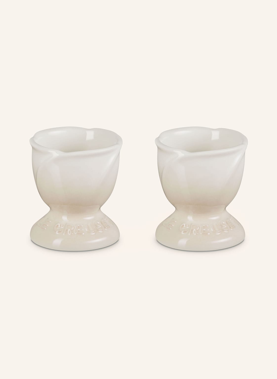Le Creuset 2er-Set Eierbecher Jardin weiss Le Creuset 2er-Set Eierbecher Jardin weiss von Le Creuset