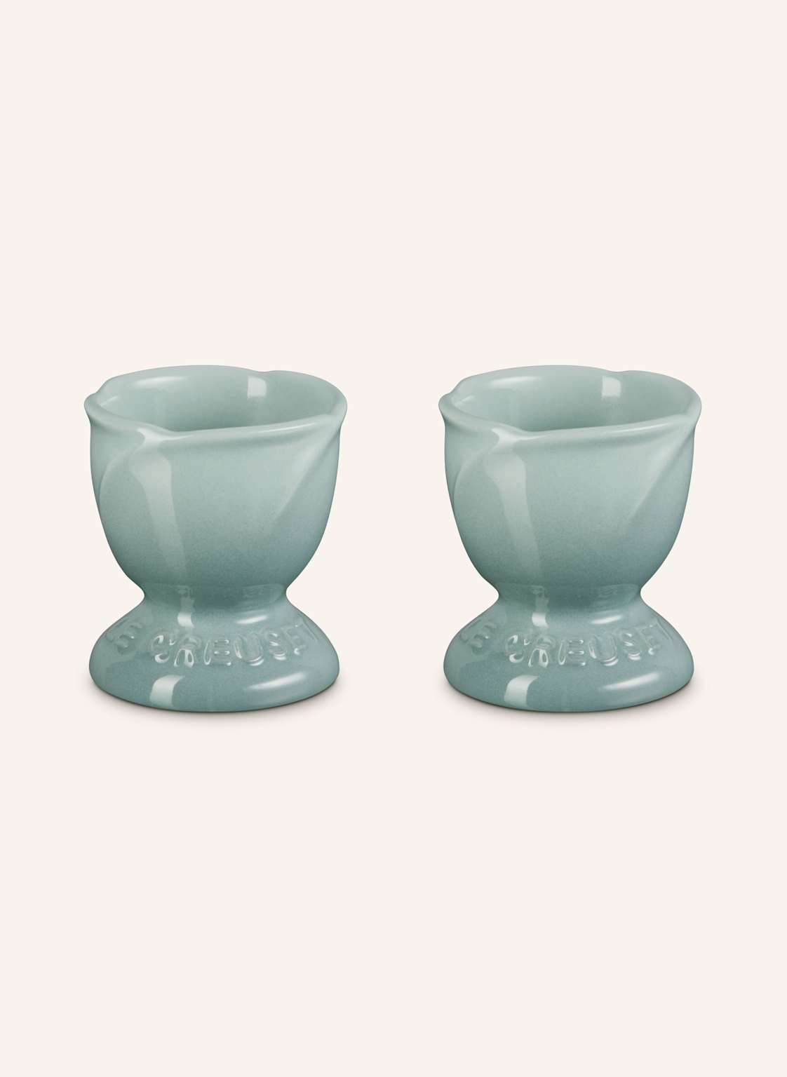 Le Creuset 2er-Set. Eierbecher Jardin gruen Le Creuset 2er-Set. Eierbecher Jardin gruen von Le Creuset