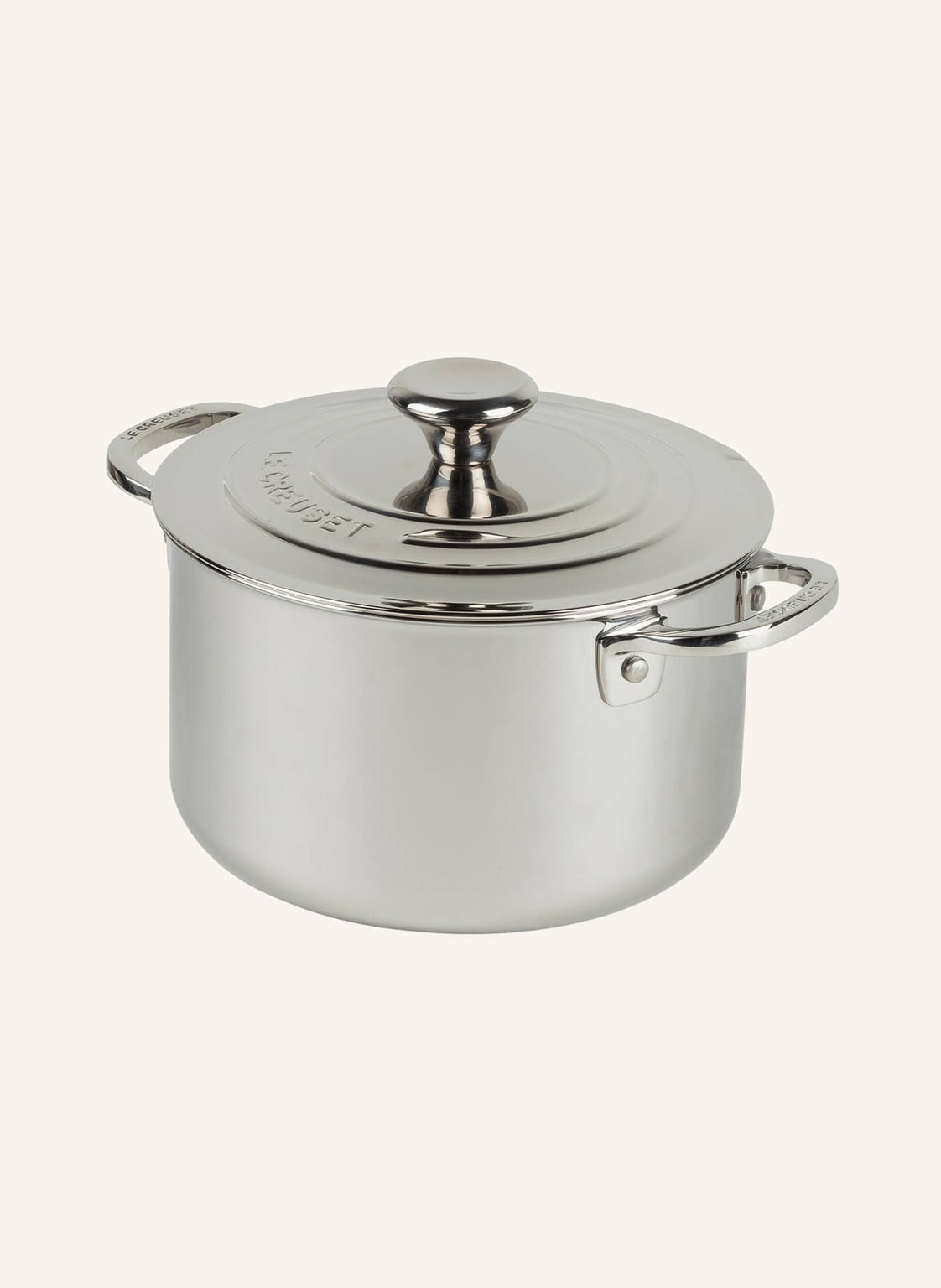 Le Creuset Fleischtopf 3-Ply Plus silber von Le Creuset