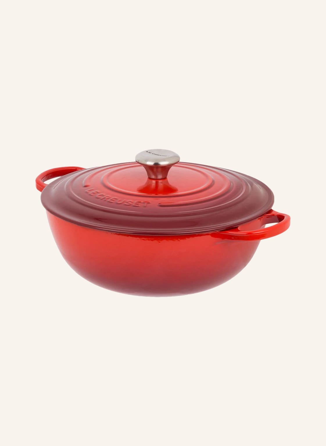 Le Creuset Kochtopf La Marmite Signature rot von Le Creuset