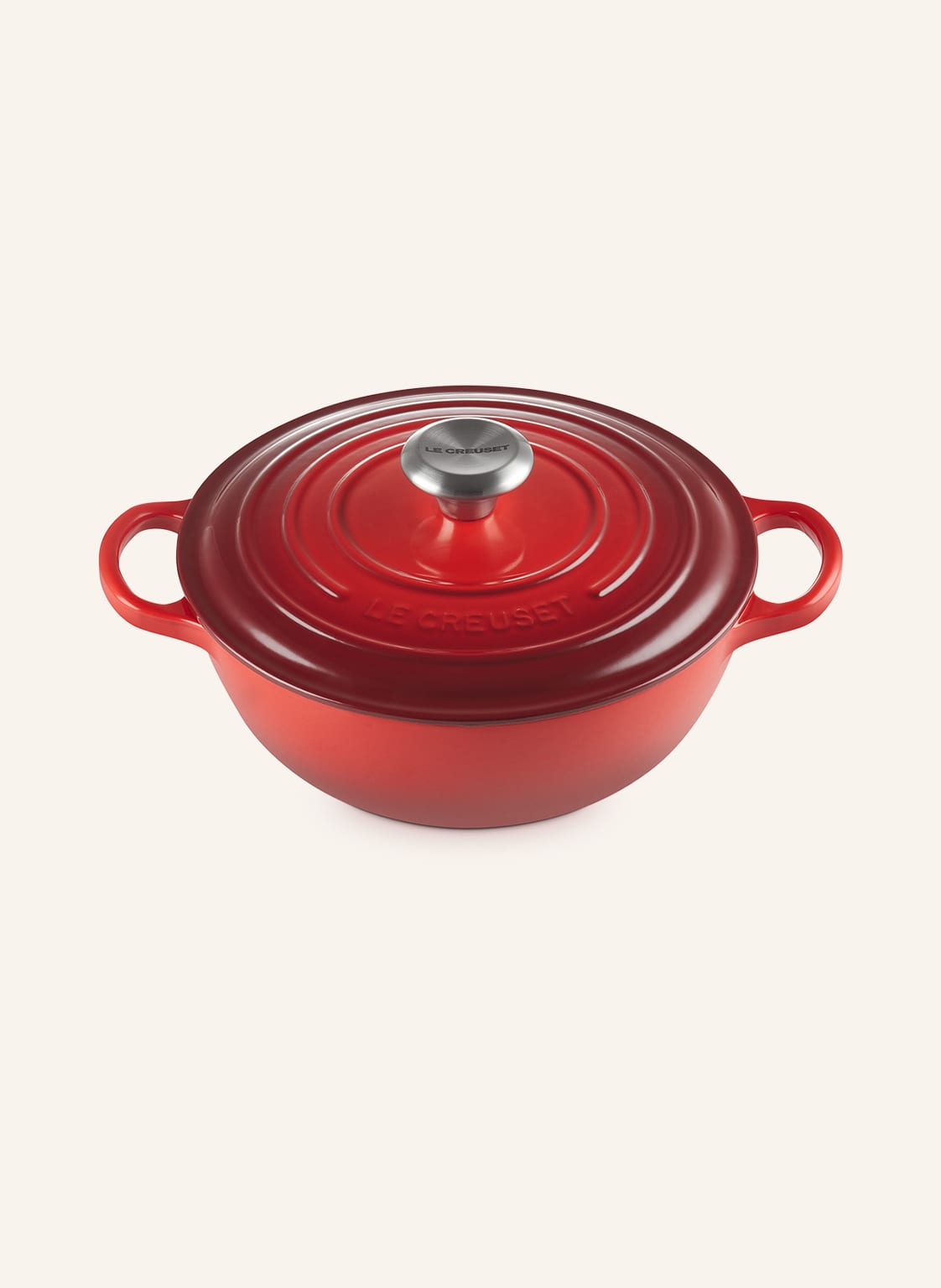 Le Creuset Kochtopf La Marmite Signature rot von Le Creuset