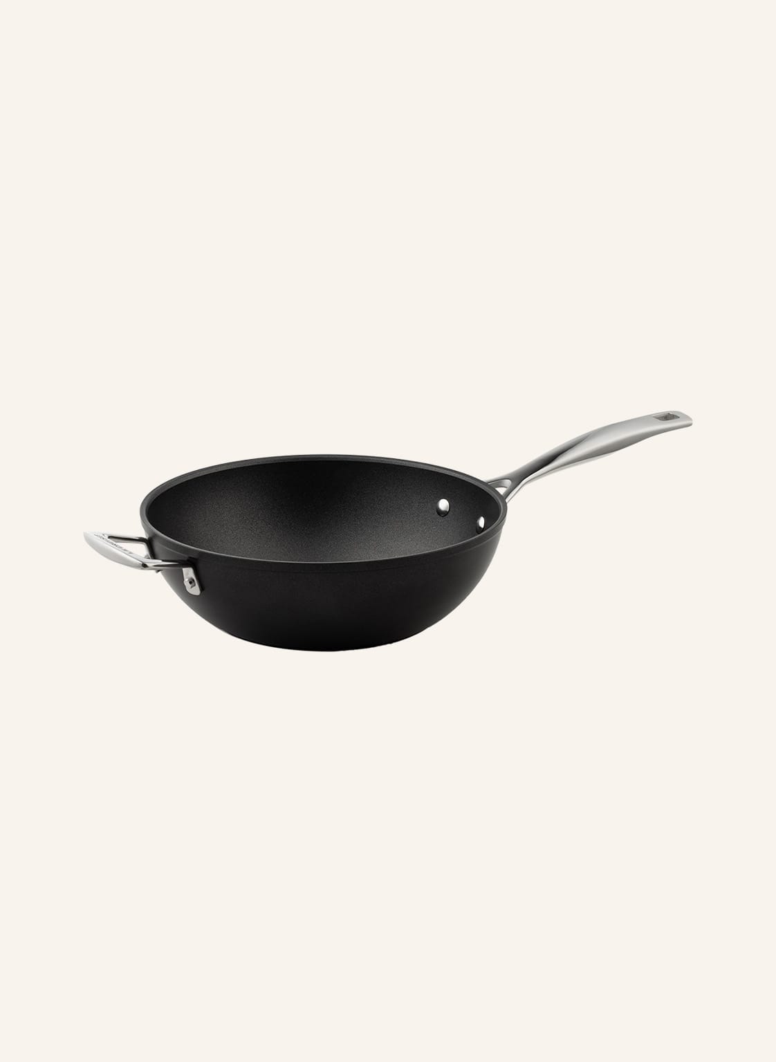 Le Creuset Wok-Pfanne Aluminium Antihaft silber von Le Creuset