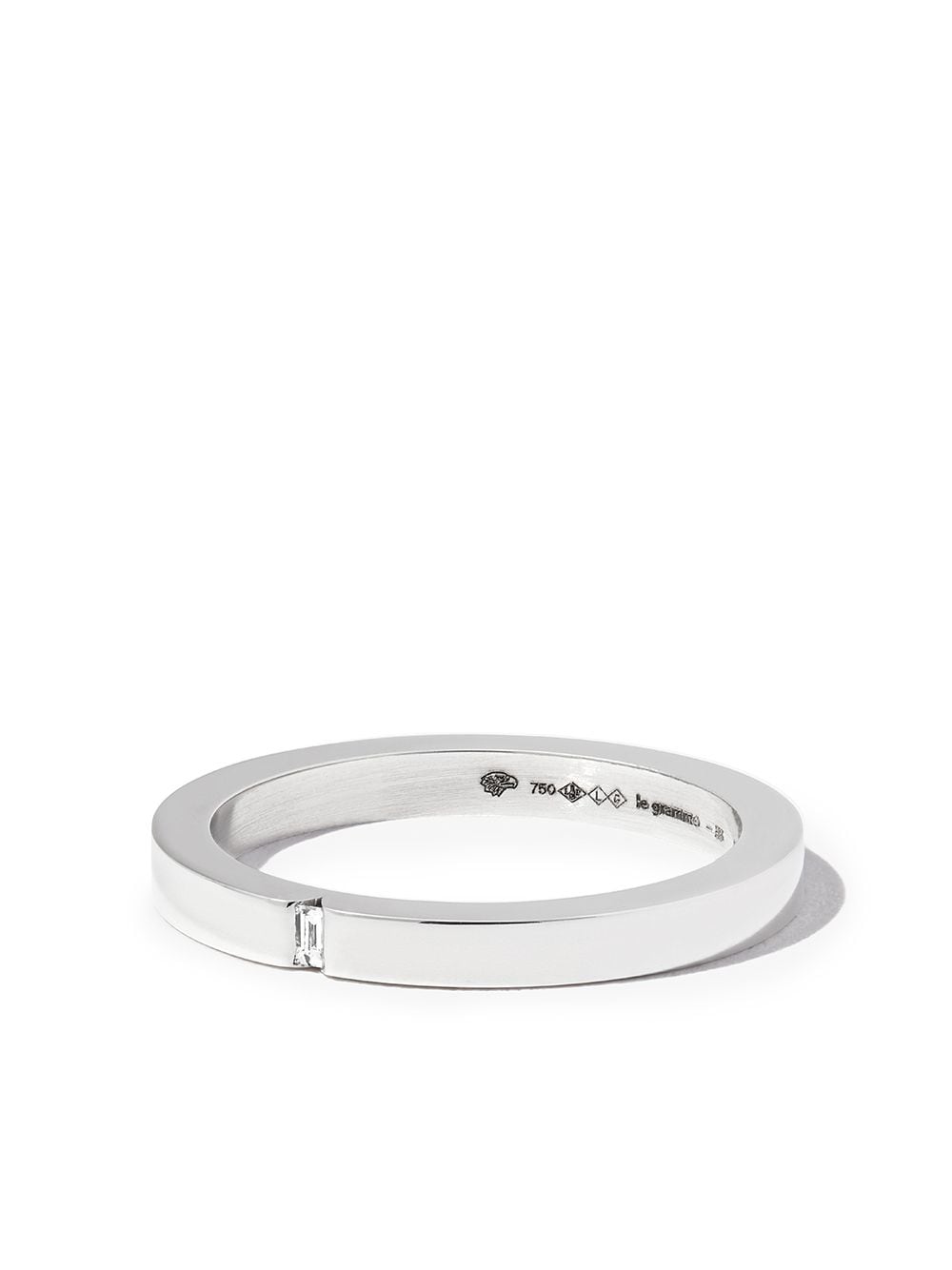 Le Gramme 18kt white gold 5g polished 2mm wedding ring - Silver von Le Gramme