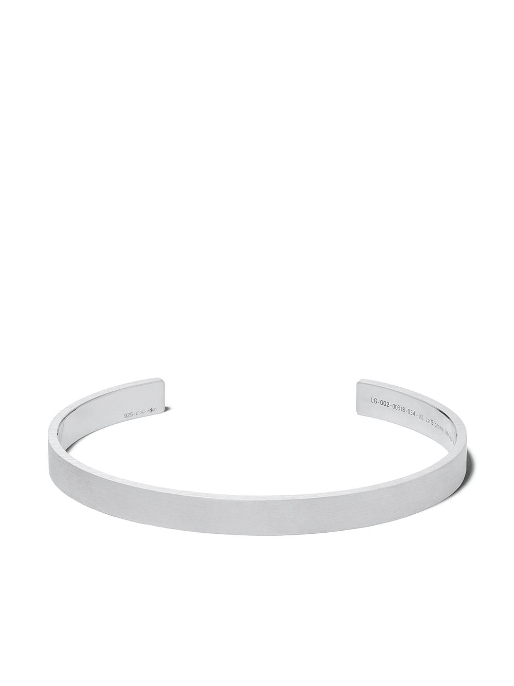 Le Gramme 21 Grams ribbon bracelet - Silver von Le Gramme