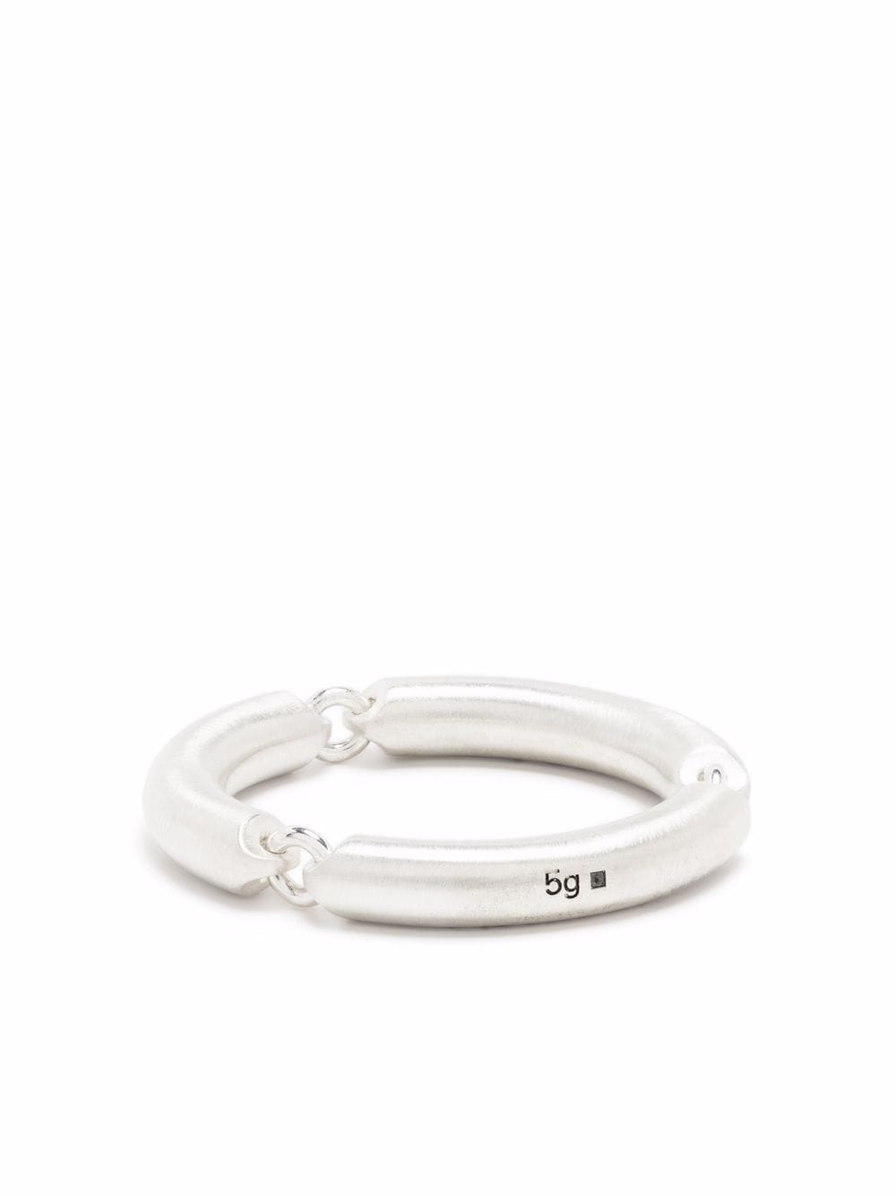 Le Gramme 5g brushed link ring - Silver von Le Gramme