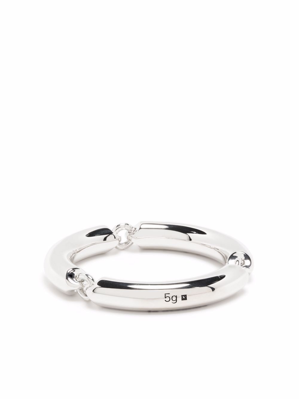 Le Gramme 5g polished link ring - Silver von Le Gramme