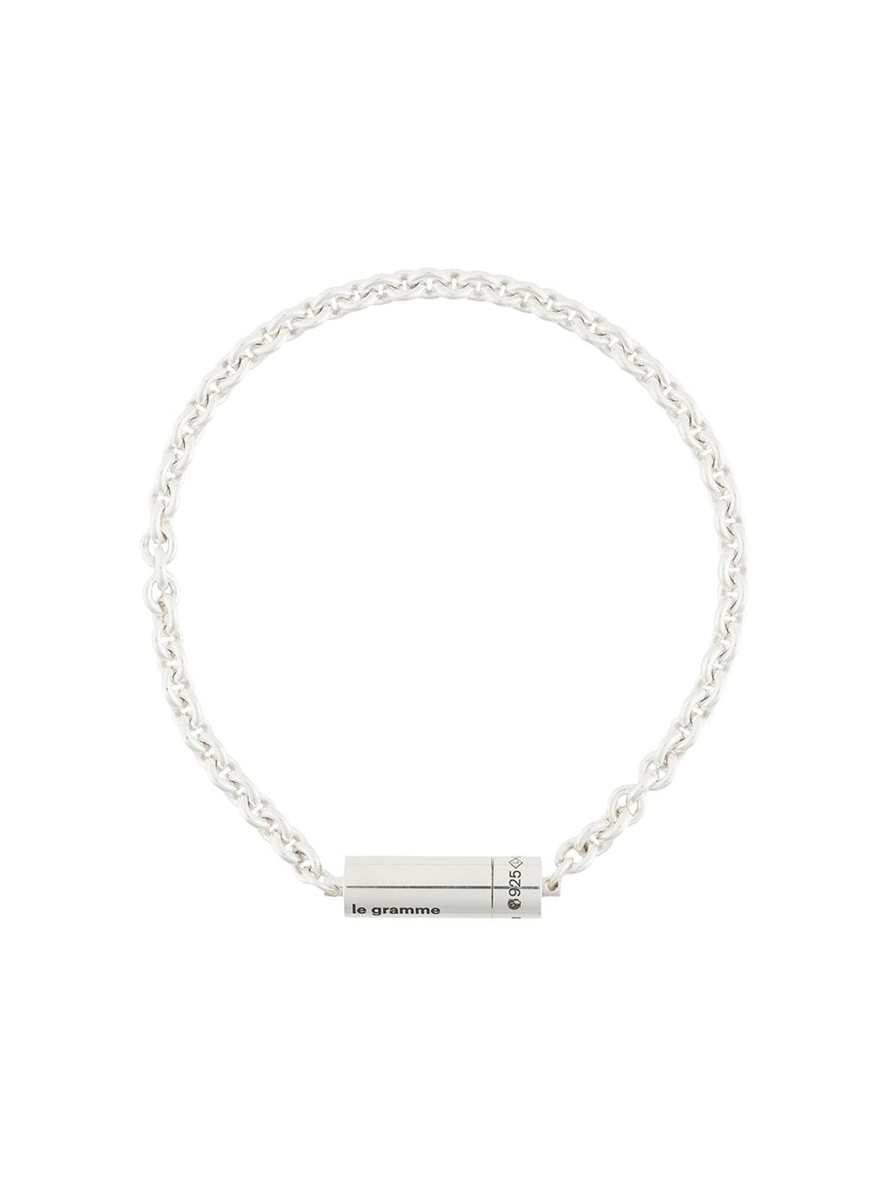 Le Gramme 9g polished chain cable bracelet - Silver von Le Gramme