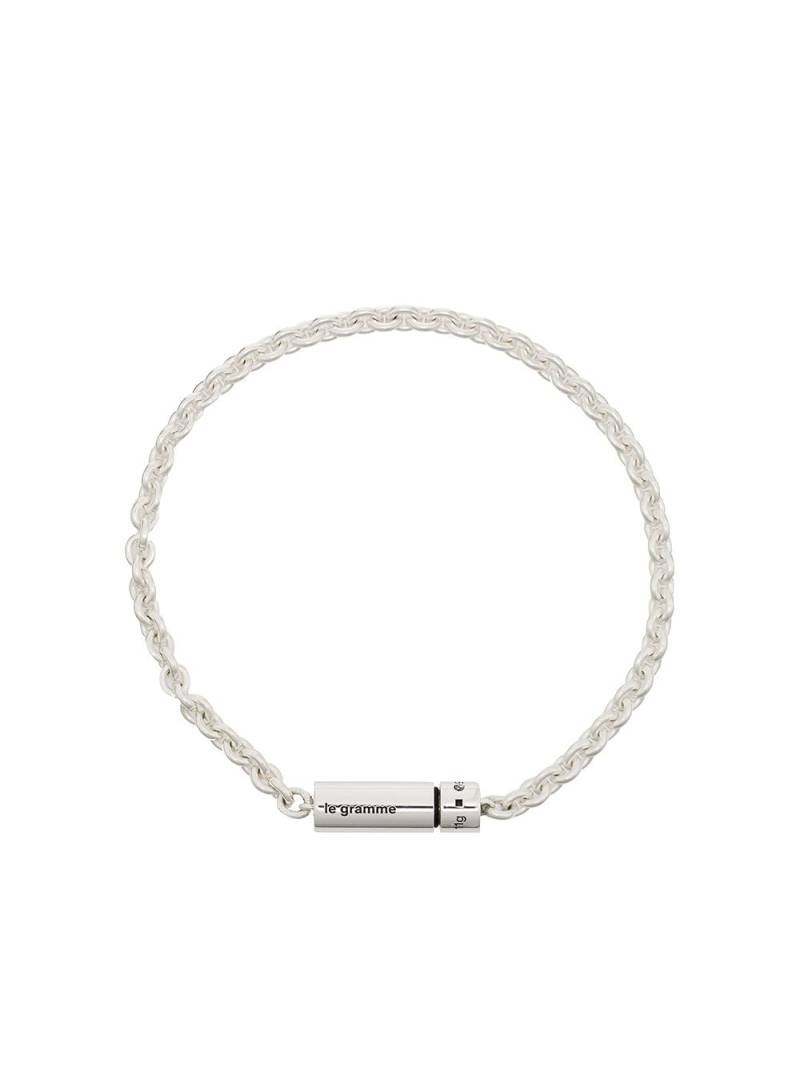 Le Gramme Le 11g polished cable chain bracelet - Silver von Le Gramme