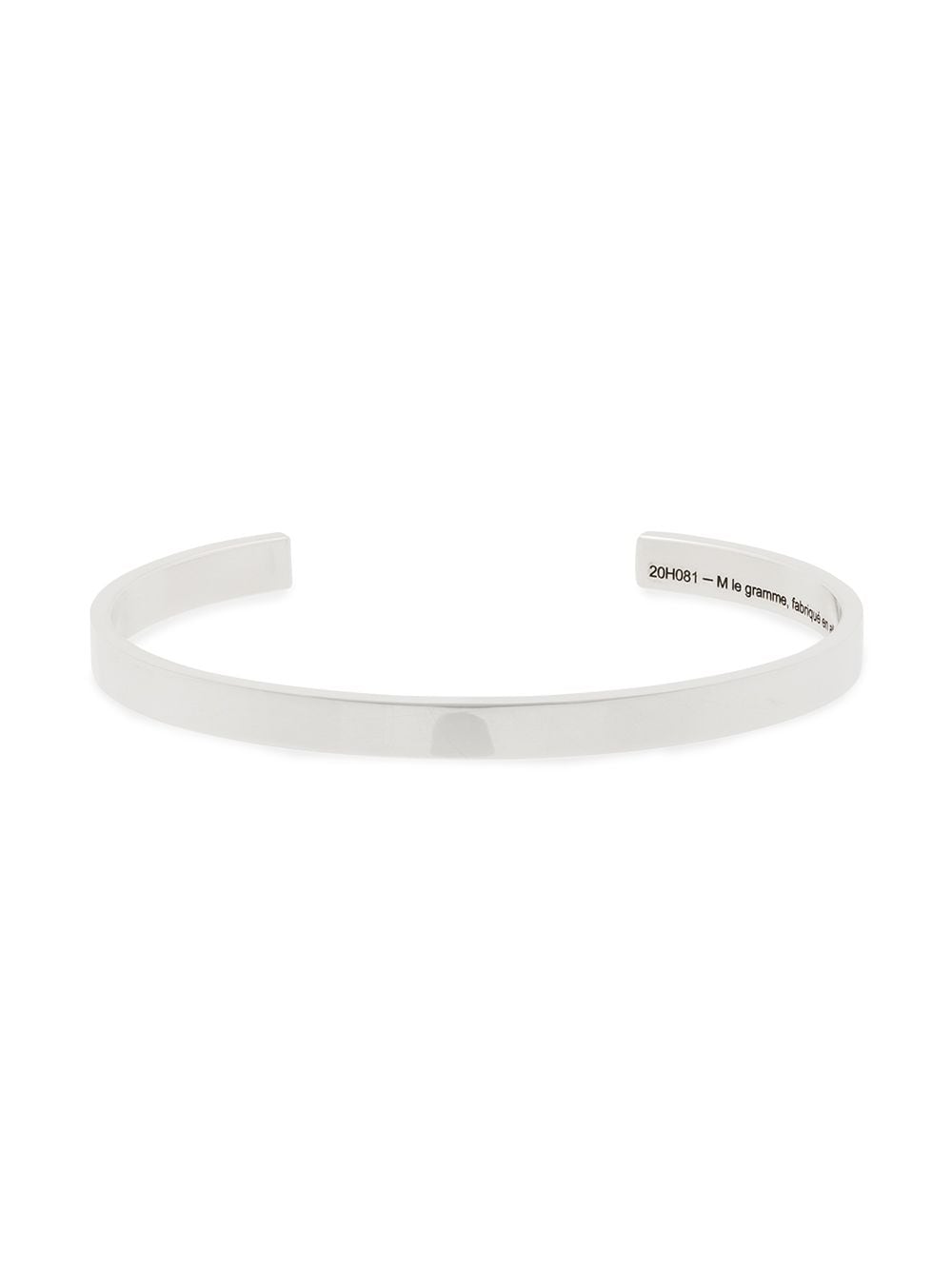 Le Gramme Le 15g polished ribbon bracelet - Silver von Le Gramme