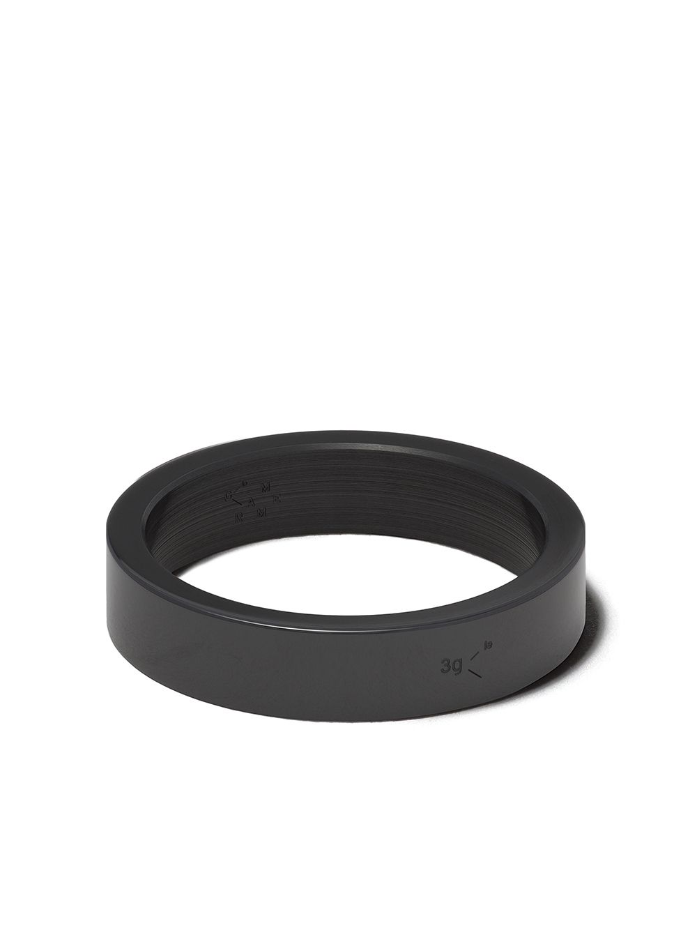 Le Gramme Le 3 Grammes ceramic ring - Black von Le Gramme