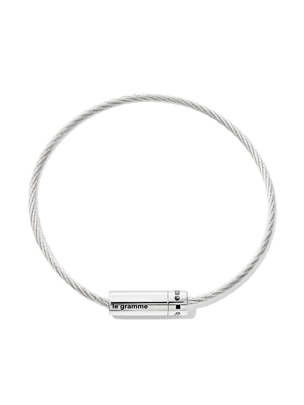 Le Gramme Le 7g polished cable bracelet - Silver von Le Gramme