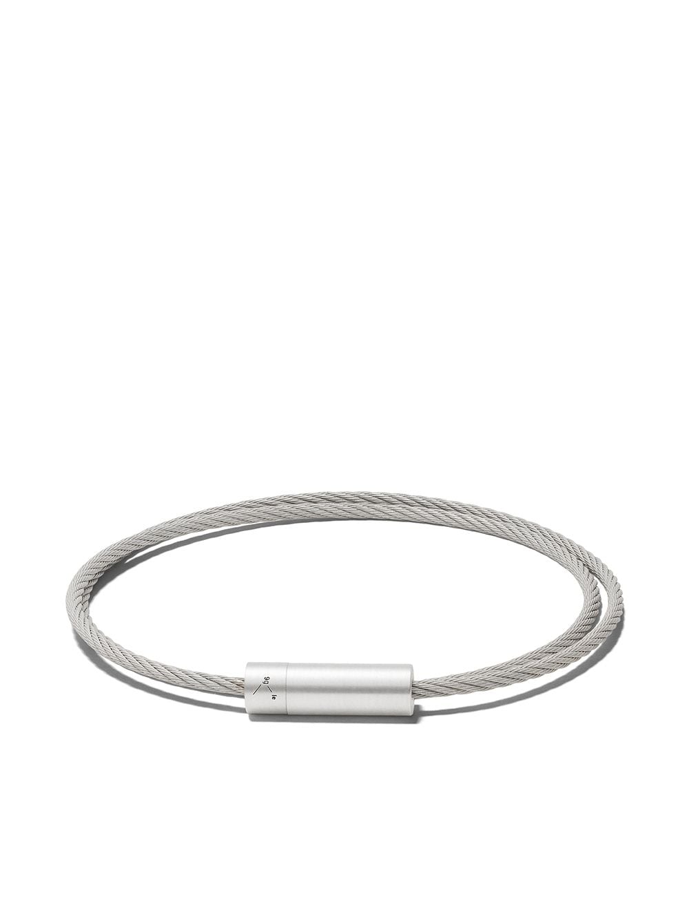 Le Gramme Le 9 Grammes Double Cable bracelet - Silver von Le Gramme