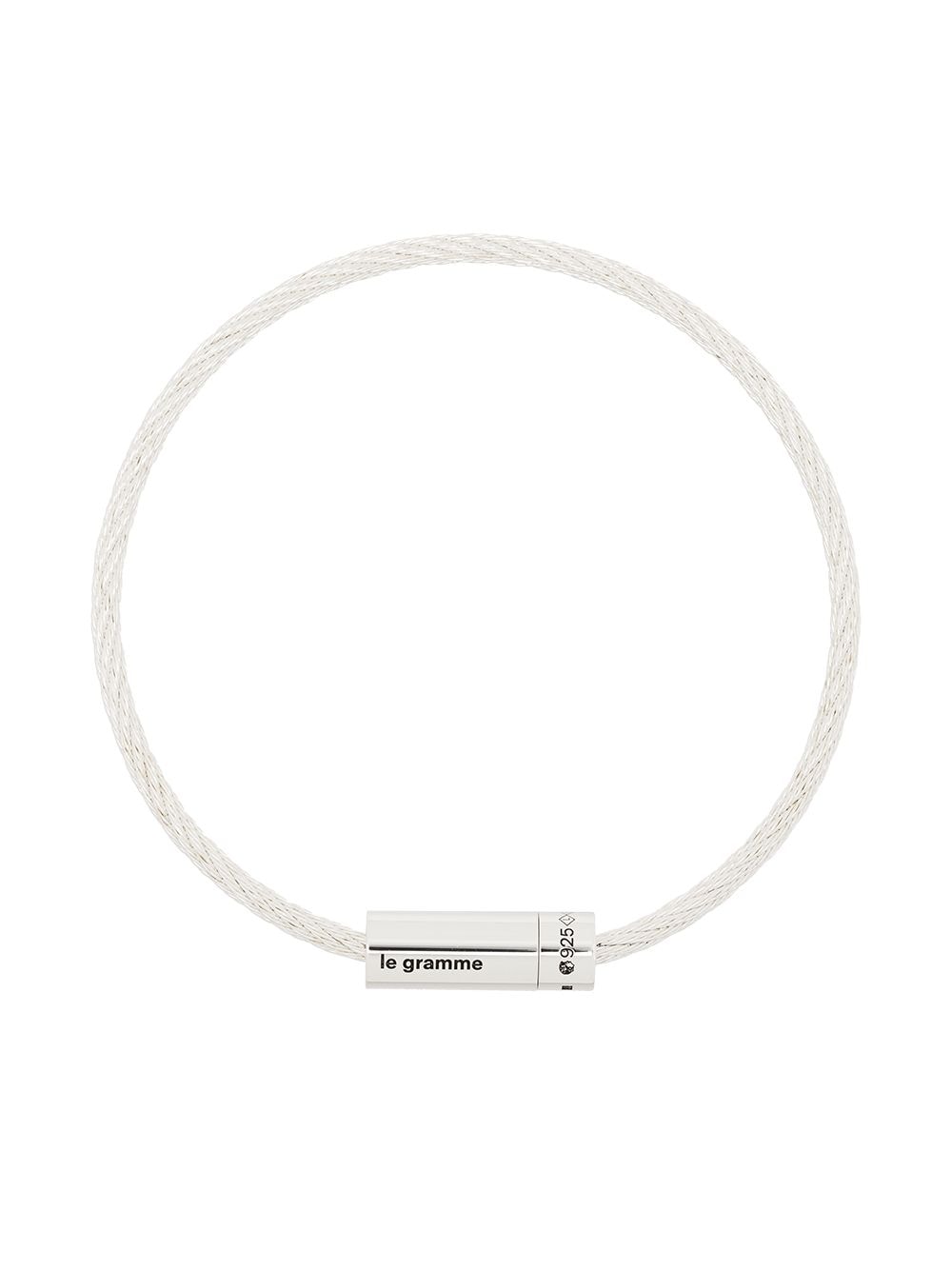 Le Gramme Le 9g polished cable bracelet - Silver von Le Gramme