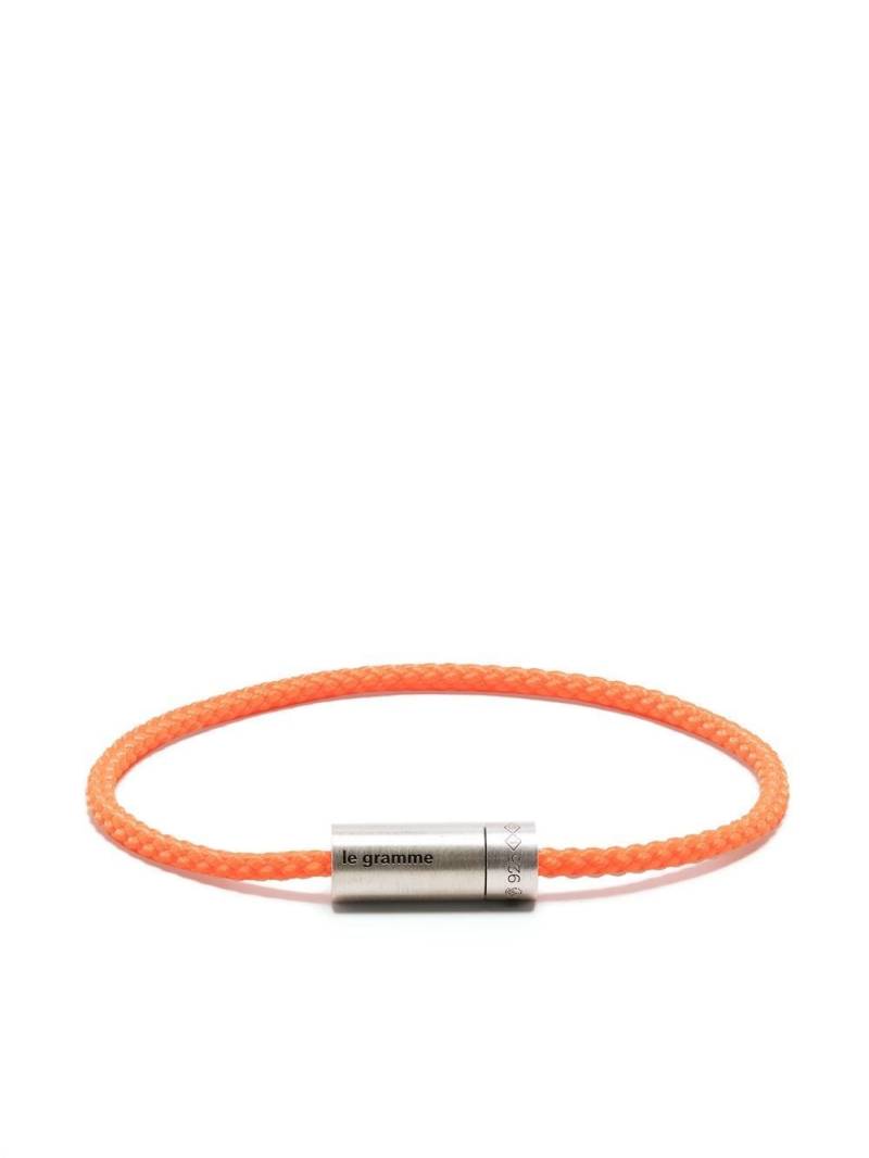 Le Gramme braided sterling silver bracelet - Orange von Le Gramme