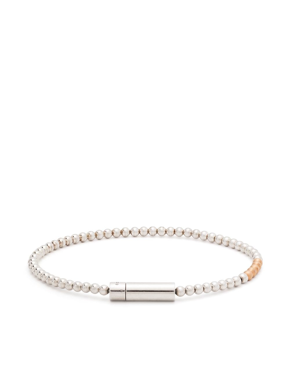 Le Gramme polished beaded bracelet - Silver von Le Gramme