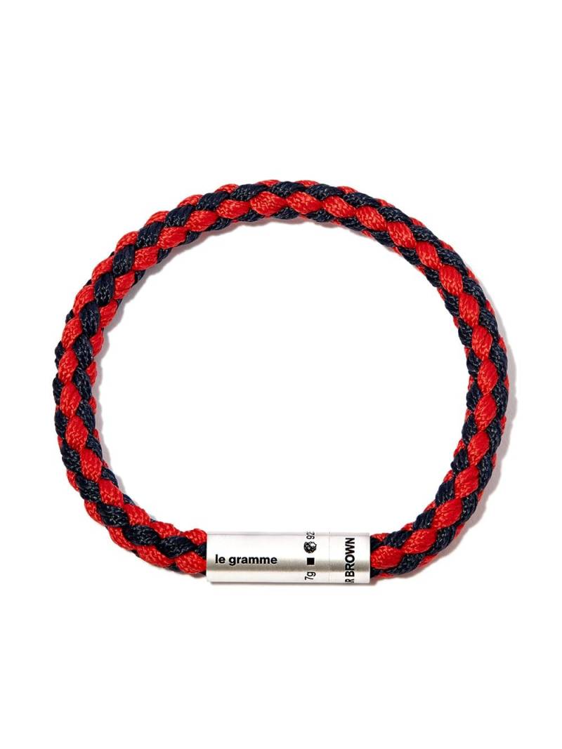 Le Gramme x Orlebar Brown braided bracelet - Silver von Le Gramme