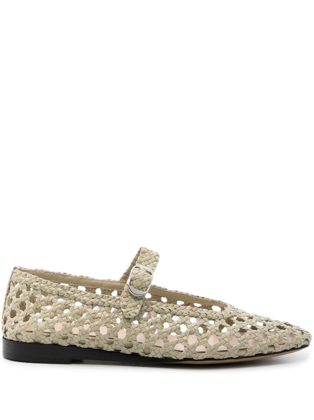 Le Monde Beryl woven-leather ballerina shoes - Neutrals von Le Monde Beryl