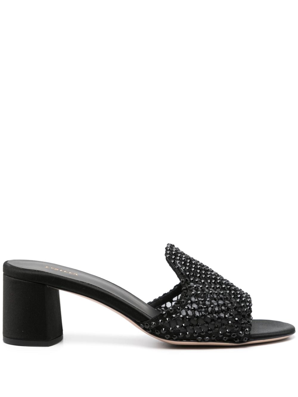 Le Silla 60mm rhinestone-embellished sandals - Black von Le Silla